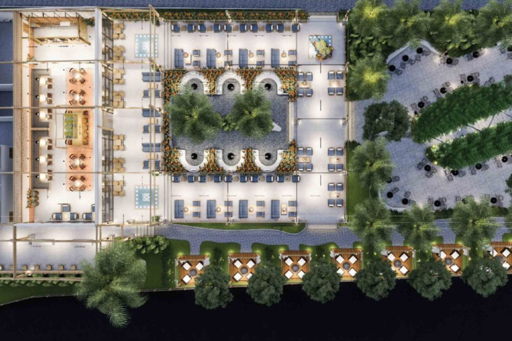 Mặt bằng kinh doanh cafe sân vườn